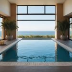 Détente, circulation, articulations : les bienfaits d'une piscine vue mer à Granville
