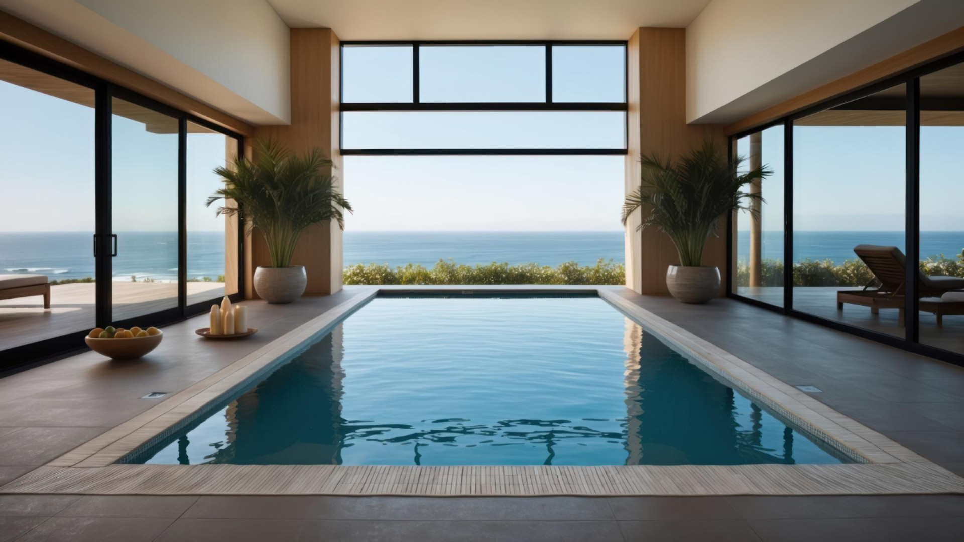 Détente, circulation, articulations : les bienfaits d'une piscine vue mer à Granville